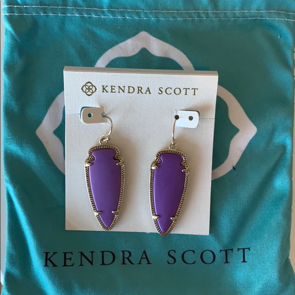 Kendra Scott Light Purple Sky Arrow Earrings